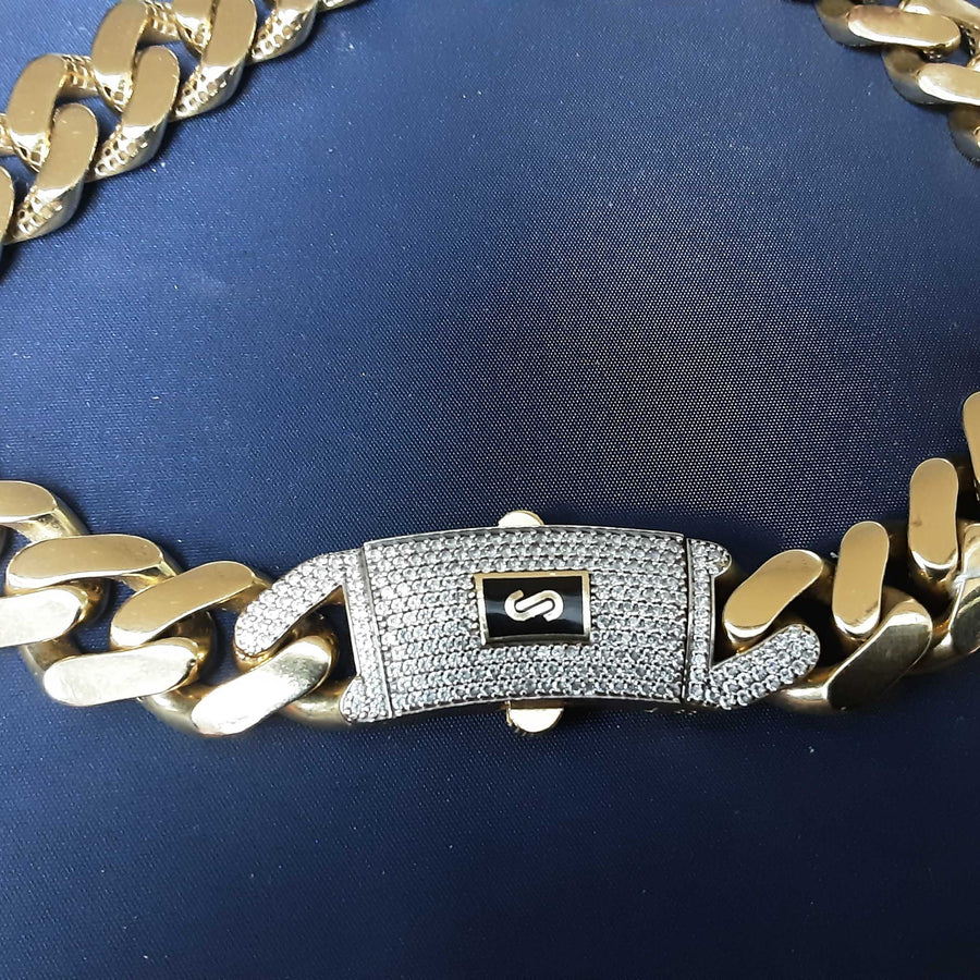 Cuban Link Chain - Yellow Gold 14k (.585) 75.5 grams 24 inch