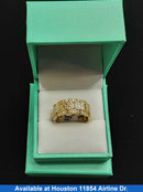 Ring - Wedding Band - Yellow Gold 14k (.585) 4.1 grams Size 12