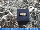 Men's Ring - White Gold 10k (.417) 4.6 grams Size 9