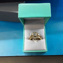 Ring - Wedding Set - Yellow Gold 14k (.585) 8.6 grams Size 9