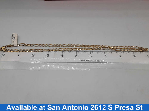 Figaro Chain - Yellow Gold 10k (.417) 13.5 grams 20 inch