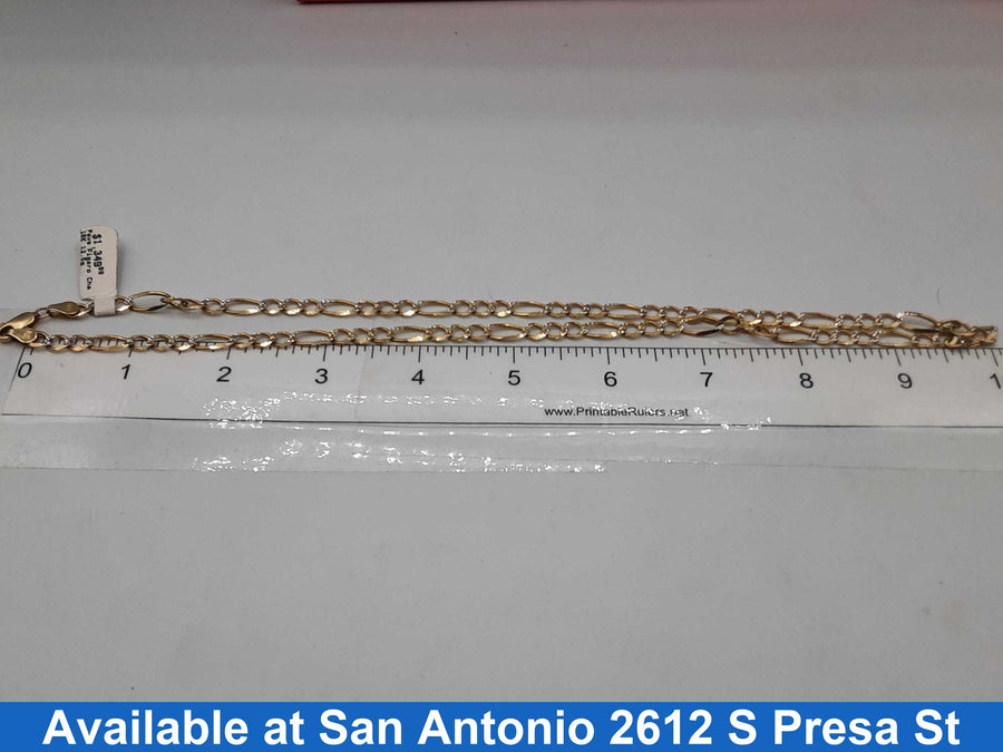 Figaro Chain - Yellow Gold 10k (.417) 13.5 grams 20 inch