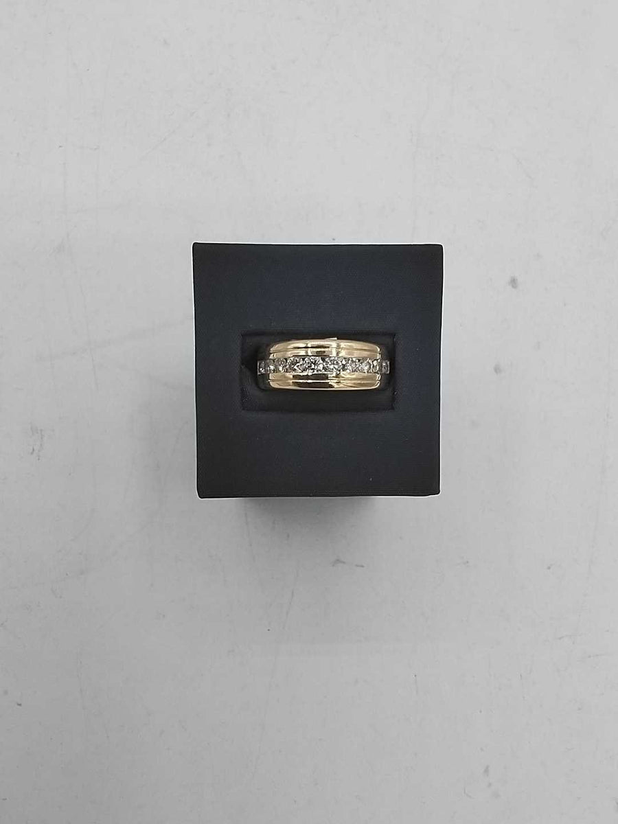 Ring - Wedding Band - Yellow Gold 14k (.585) 9 grams Size 20