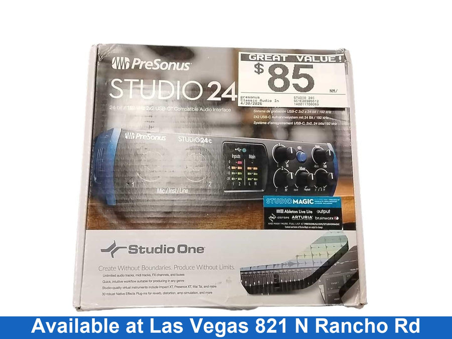 Presonus Studio 24c Blue Classic Audio Interface