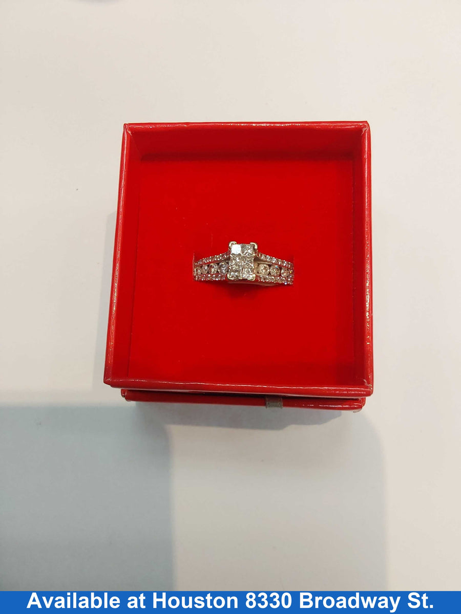 Women's Ring - White Gold 14k (.585) 5 grams Size 8.5