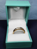 Ring - Wedding Band - Yellow Gold 14k (.585) 3.2 grams Size 12