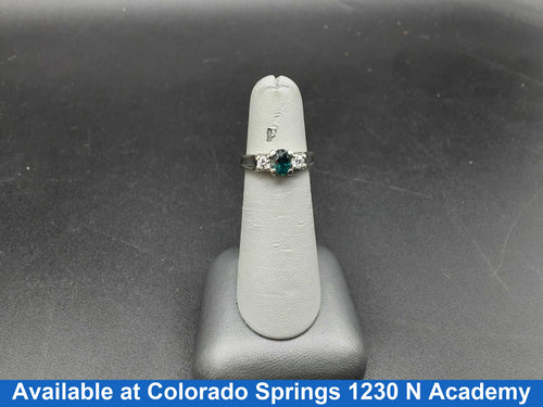 Women's Ring - Solitaire - White Gold 14k (.585) 3.8 grams Size 5