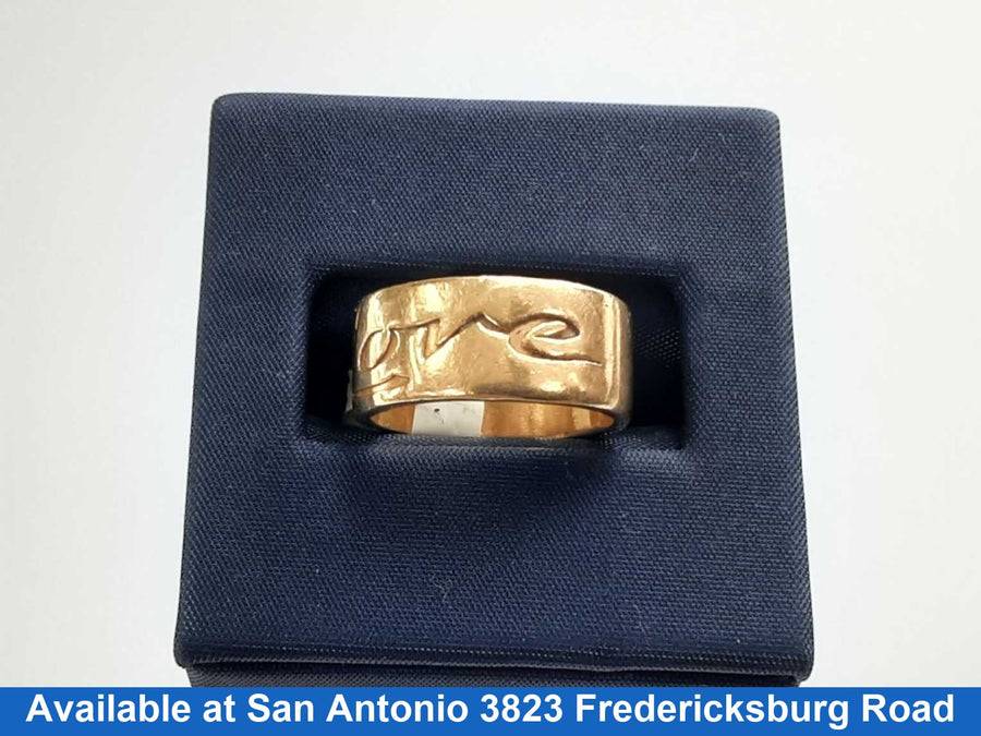 James Avery Love Ring Yellow Gold 14k Size 5