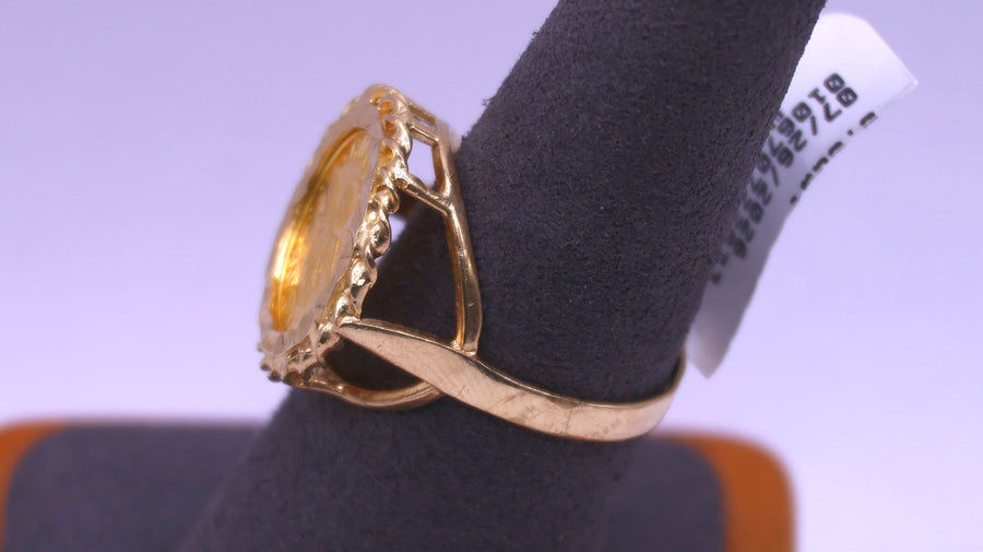 Women's Ring - Yellow Gold 10k (.417) 4.4 grams Size 8