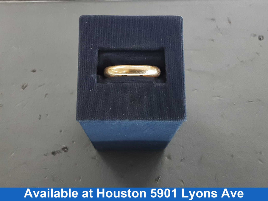 Ring - Wedding Band - Yellow Gold 14k (.585) 3.5 grams Size 10