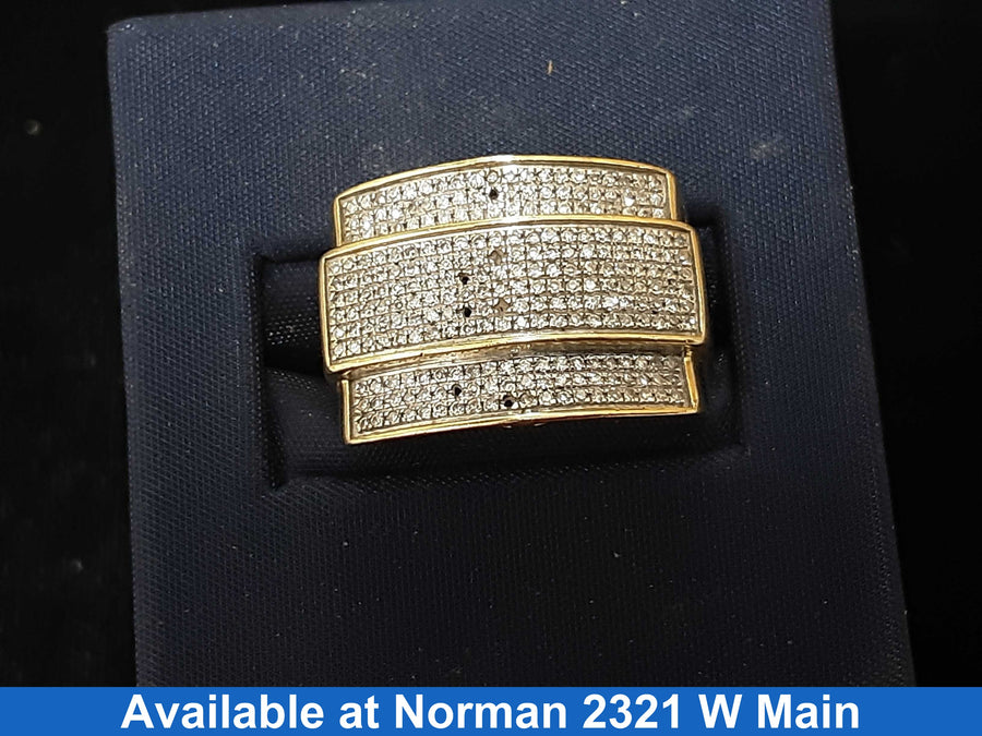 Men's Ring - Yellow Gold 10k (.417) 4.3 grams Size 6.5