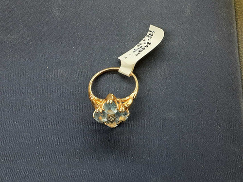 Women's Ring - Yellow Gold 14k (.585) 4.4 grams Size 7.5