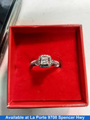 Ring - Wedding Band - White Gold 14k (.585) 4 grams Size 5.5