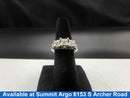 Ring - Wedding Set - White Gold 14k (.585) 5.9 grams Size 3.5