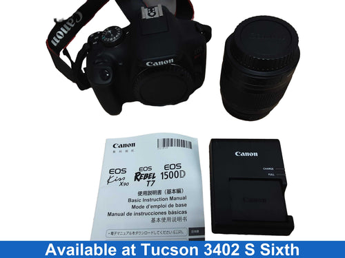 Canon Eos Rebel T7 Black Digital SLR Camera