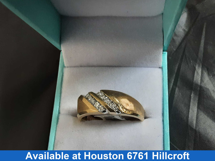 Ring - Wedding Band - Yellow Gold 10k (.417) 6.1 grams Size 12