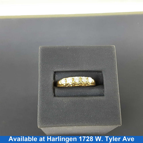 Women's Ring - Anniversary - Yellow Gold 10k (.417) 3 grams Size 9