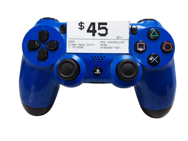 Black And Blue Ps4 Controller