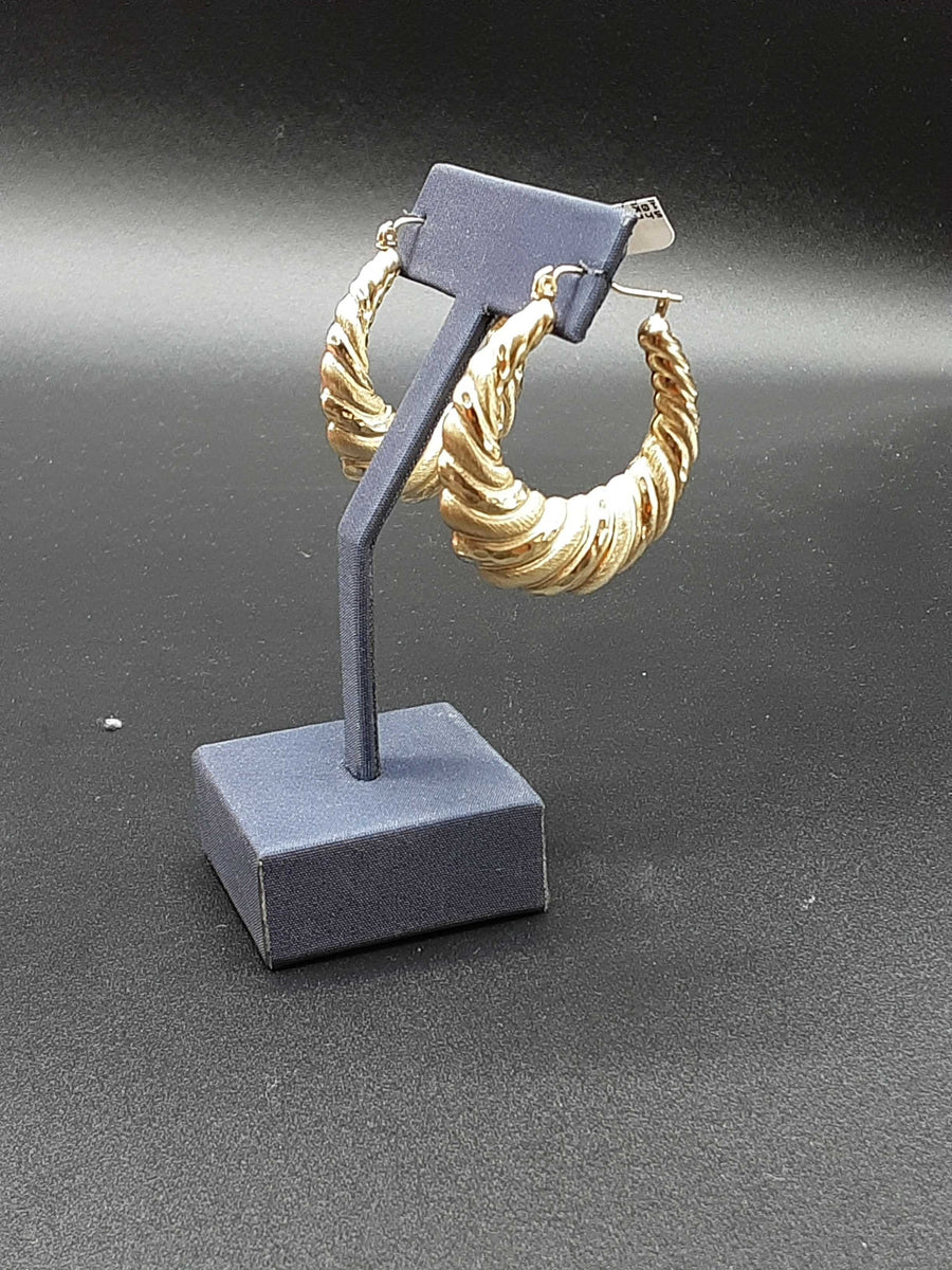 Shrimp Earrings - Yellow Gold 10k (.417) 4.7 grams