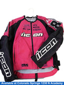 Icon Motorsports Stage 2 Pink Riding Jacket