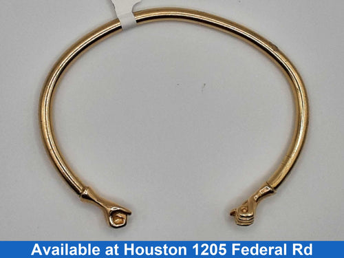 Bangle Bracelet - Yellow Gold 10k (.417) 41.4 grams 8 inch