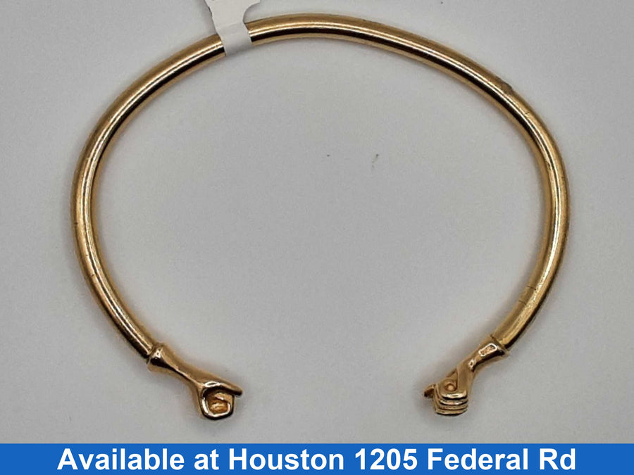 Bangle Bracelet - Yellow Gold 10k (.417) 41.4 grams 8 inch