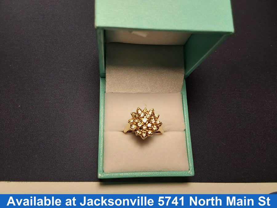 Women's Ring - Yellow Gold 14k (.585) 4.3 grams Size 7
