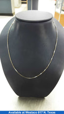 Box Chain - White Gold 14k (.585) 3.1 grams 18 inch