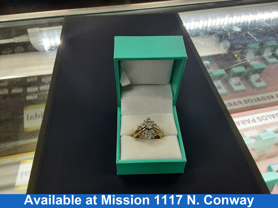 Women's Ring - Yellow Gold 10k (.417) 7.2 grams Size 20