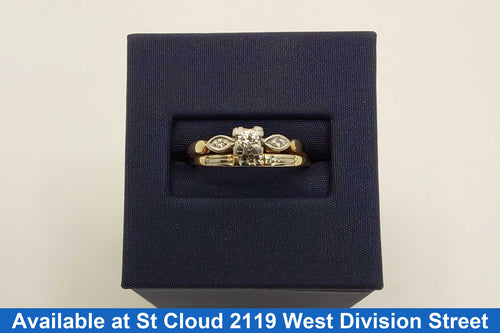Ring - Engagement Set - Yellow Gold 14k (.585) 3.09 grams Size 7