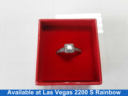 Ring - Engagement Set - White Gold 10k (.417) 3.5 grams Size 20