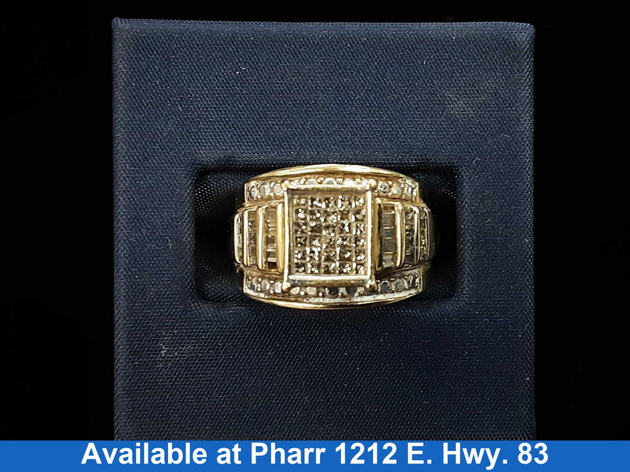 Women's Ring - Yellow Gold 10k (.417) 7.2 grams Size 20