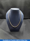 Fox Tail Chain - Yellow Gold 14k (.585) 9.2 grams 22 inch