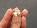 Ring - Wedding Band - Yellow Gold 14k (.585) 6.3 grams Size 7.5