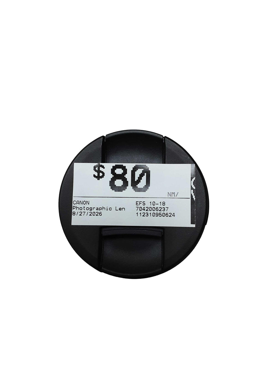 Canon Efs 10-18 Black Photographic Lens