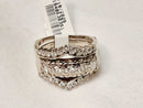 14k W Gold 9.6g Wedding Set Diamond Ring
