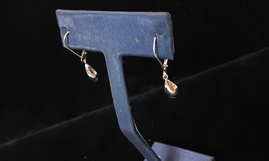 Gold Ball Earrings - White Gold 14k (.585) 1 grams