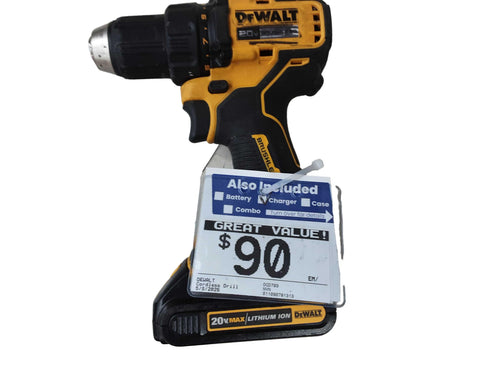 Dewalt Dcd793 Yellow Cordless Standard Drill