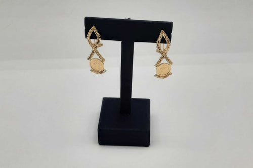 Earrings - Yellow Gold 10k (.417) 6.2 grams