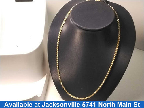 Rope Chain - Yellow Gold 14k (.585) 11.6 grams 30 inch