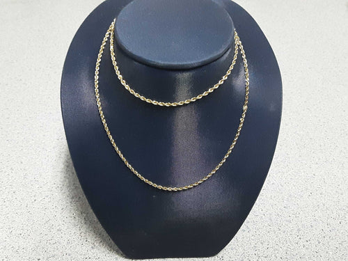 Rope Chain - Yellow Gold 10k (.417) 3.4 grams 16 inch
