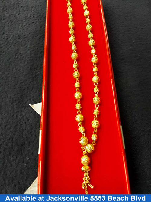 Bead Chain - Yellow Gold 22k (.917) 31.4 grams 24 inch