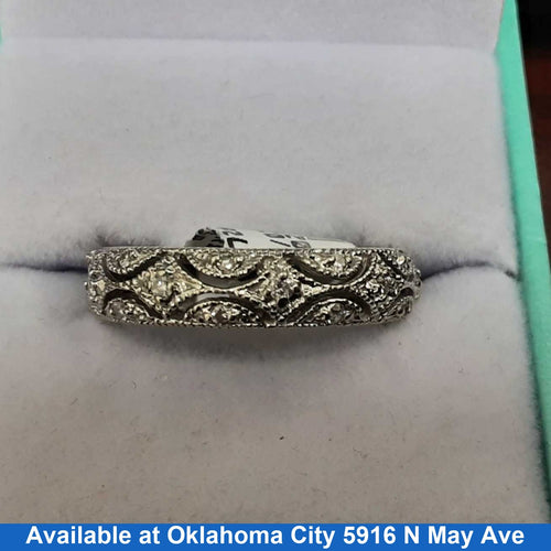 Women's Ring - Anniversary - White Gold 14k (.585) 5.5 grams Size 20