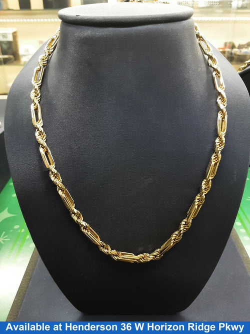 Rope Chain - Yellow Gold 14k (.585) 28.1 grams 22 inch