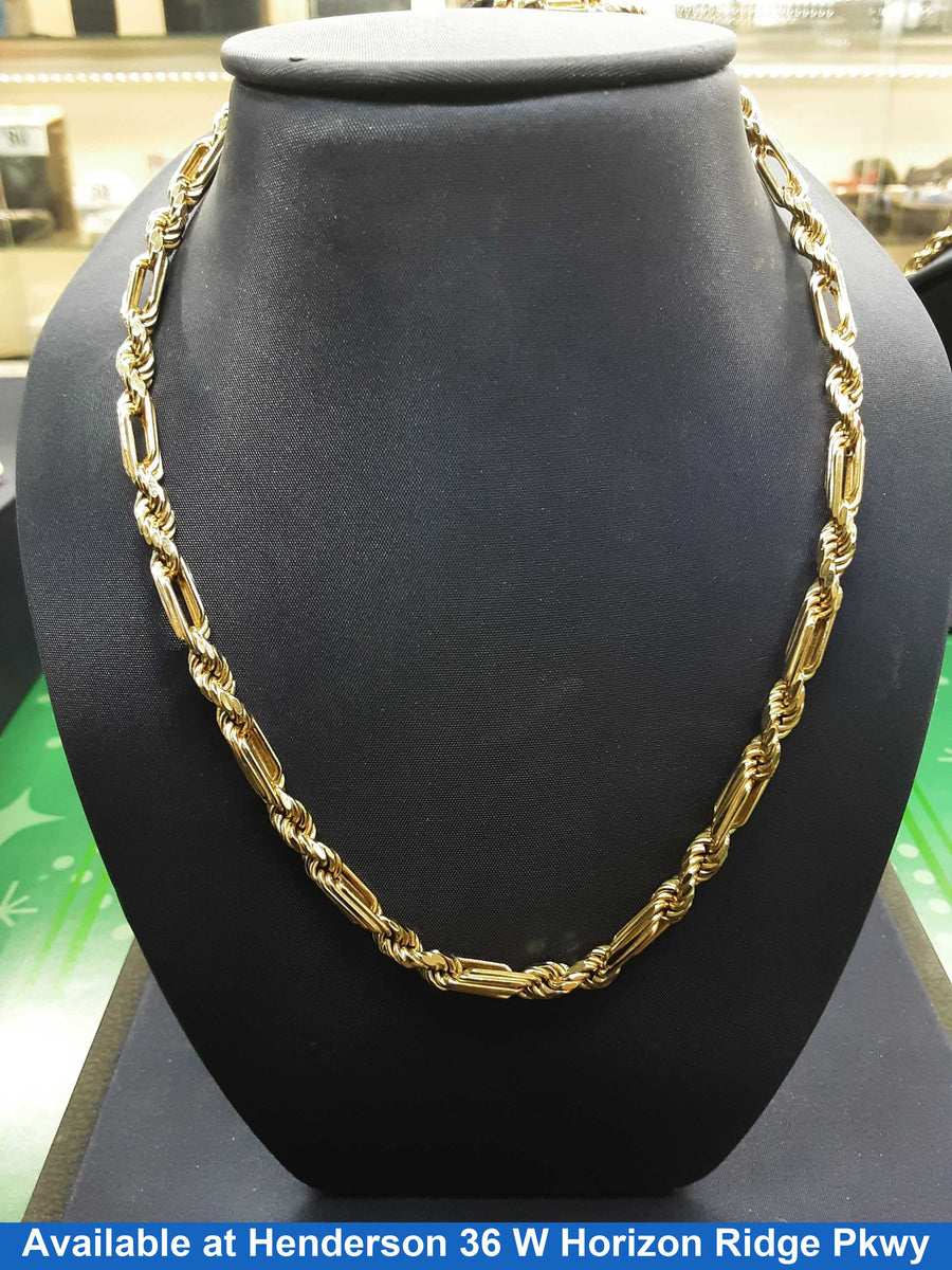 Rope Chain - Yellow Gold 14k (.585) 28.1 grams 22 inch