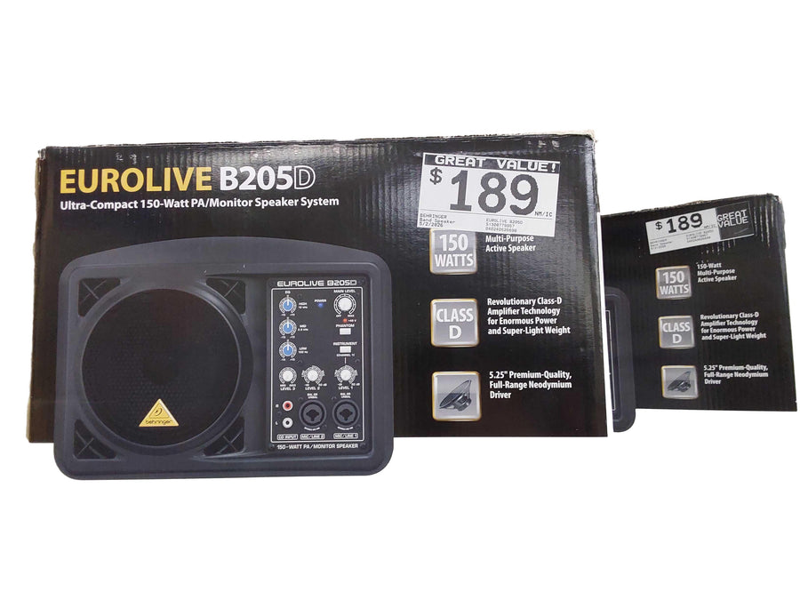 Behringer Eurolive B205d Black PA / Band Speaker