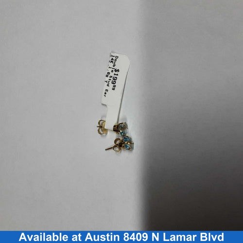Double Stud Earring - Yellow Gold 14k (.585) 1 grams