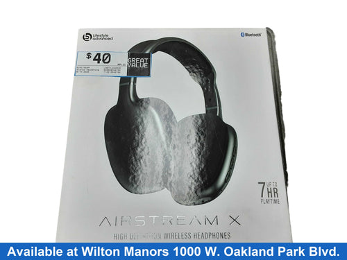 Airstream Labth-6400cr Black Stereo Headphone