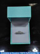 Ring - Wedding Set - White Gold 14k (.585) 2.2 grams Size 4