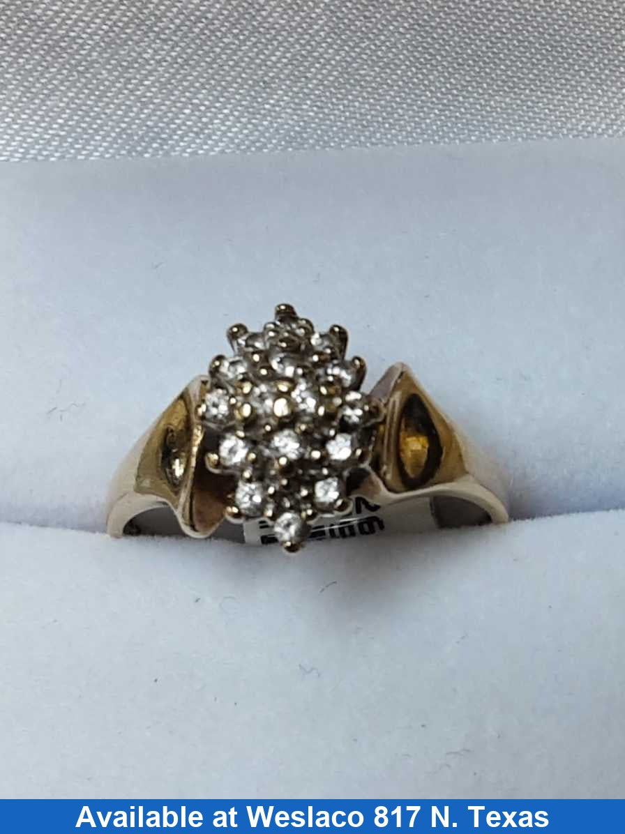 Women's Ring - Yellow Gold 10k (.417) 3 grams Size 8
